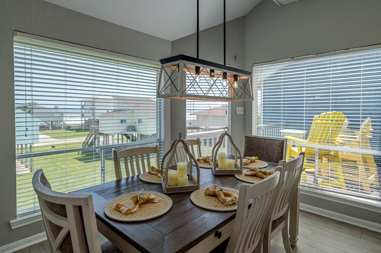 Hot Tub - Ocean Views - Steps To Private Beach - Quiet Location Galveston Exteriör bild
