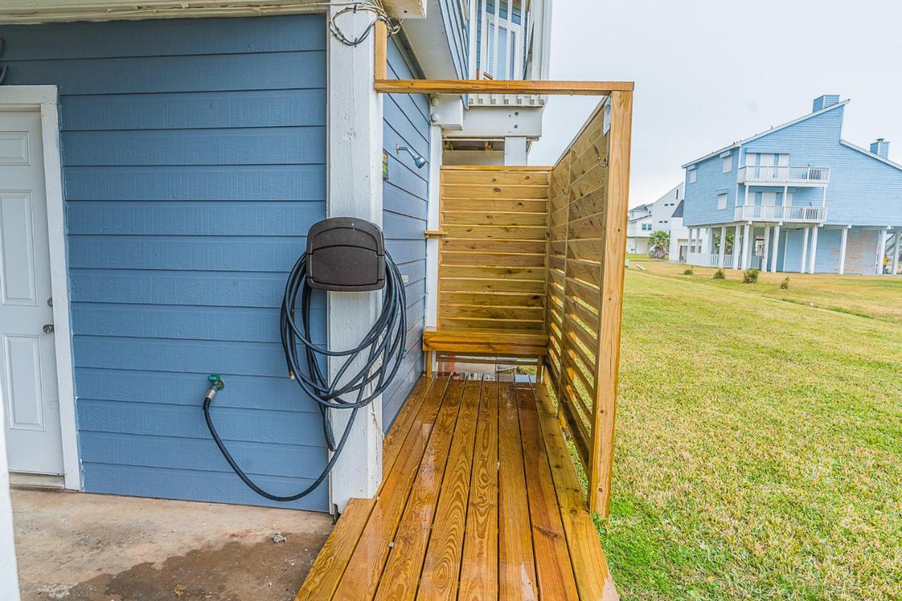 Hot Tub - Ocean Views - Steps To Private Beach - Quiet Location Galveston Exteriör bild